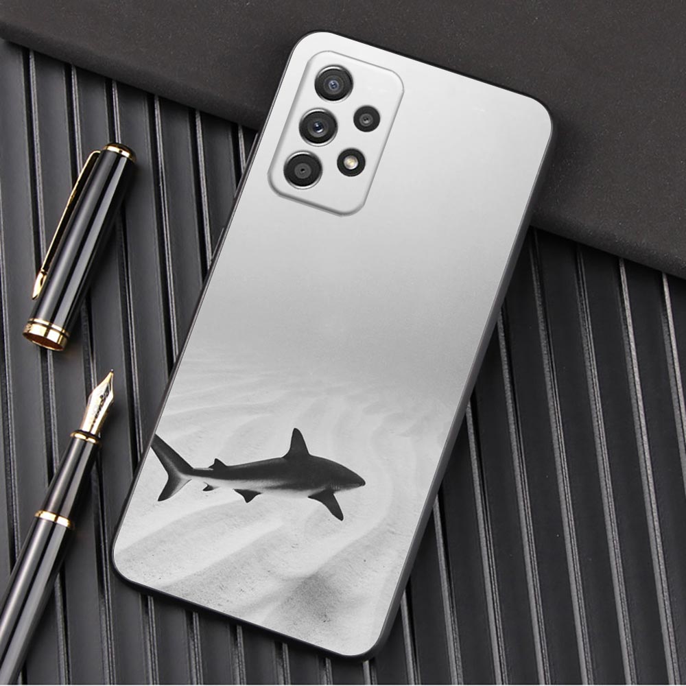 Phone Case For Samsung Galaxy A57 A56 A37 A55 A36 A26 A54 A52 A35 A34 A25 A17 A16 A15 A07 Soft Cover Ocean Whale Shark Swimming
