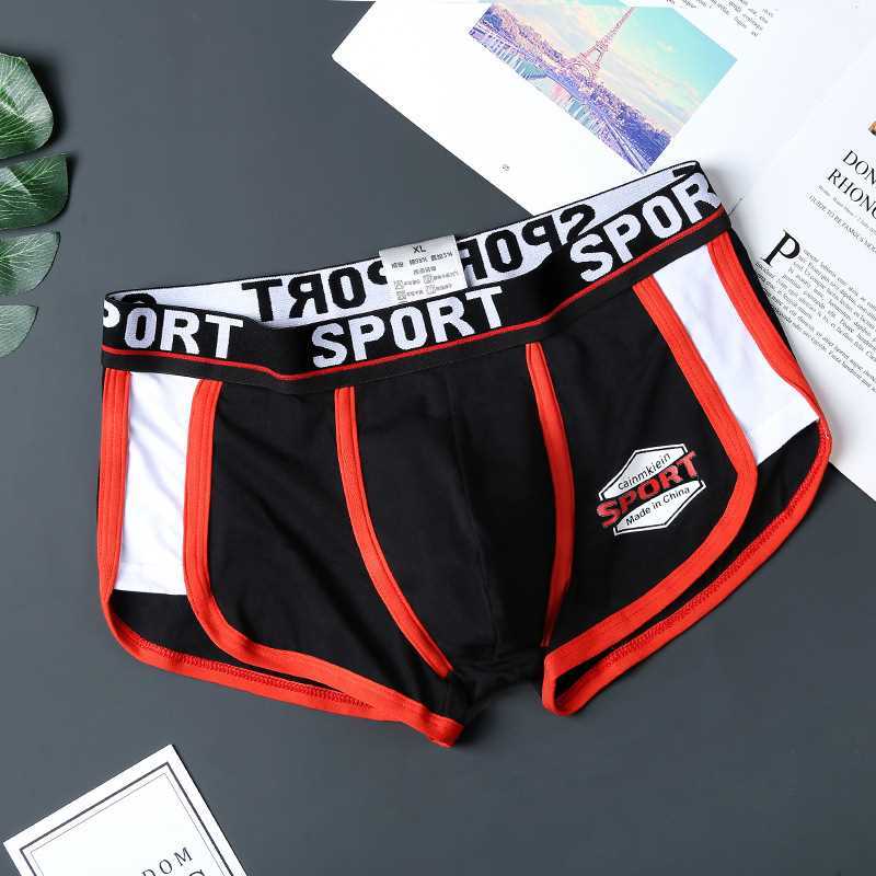 Sous-vêtements pour hommes en pur coton, Modèles sportifs, Grande taille, Caleçons mi-taille personnalisés, Respirants, Amples, Couleur unie, Nouveaux boxers en coton