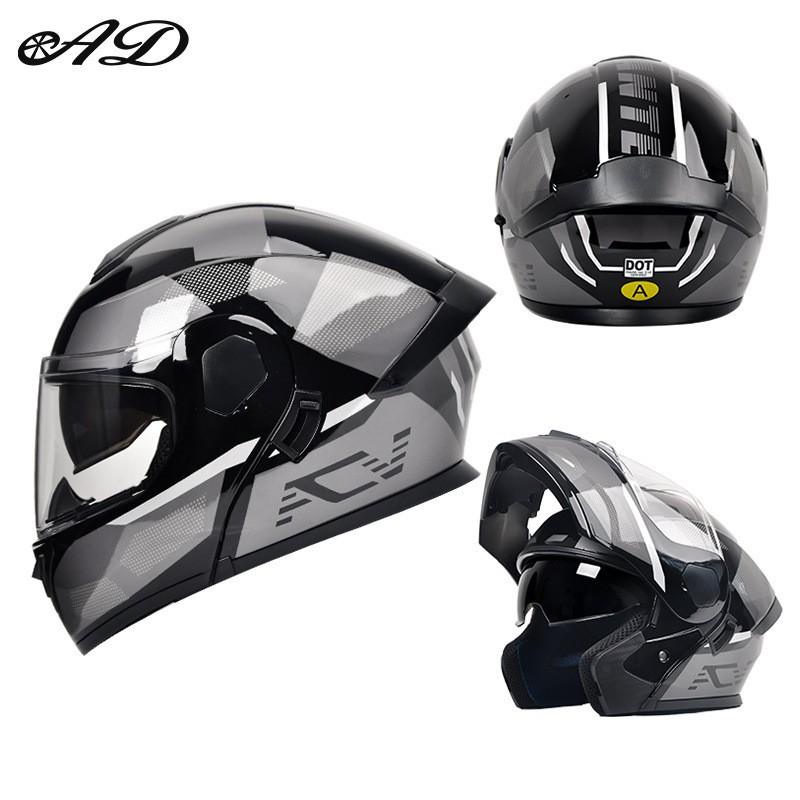 DOT Certified Motorcycle Helmet Uncovering Four-season Universal Men Women's Riding Safety Hat