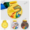 Marathon Gold Winner Award Medals With Neck Ribbon 3D Running Runner 1St 2Nd Trophy Various Sport Souvenir Prize Gift Customized