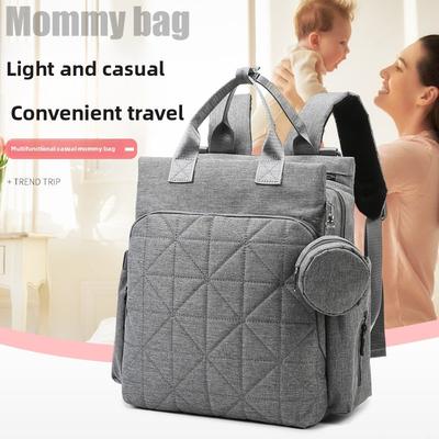 Mama Tasche Multifunktional Rucksack mit großer Kapazität für Mutter und Kind, Wasserdicht, Wickelunterlage, Isoliertasche