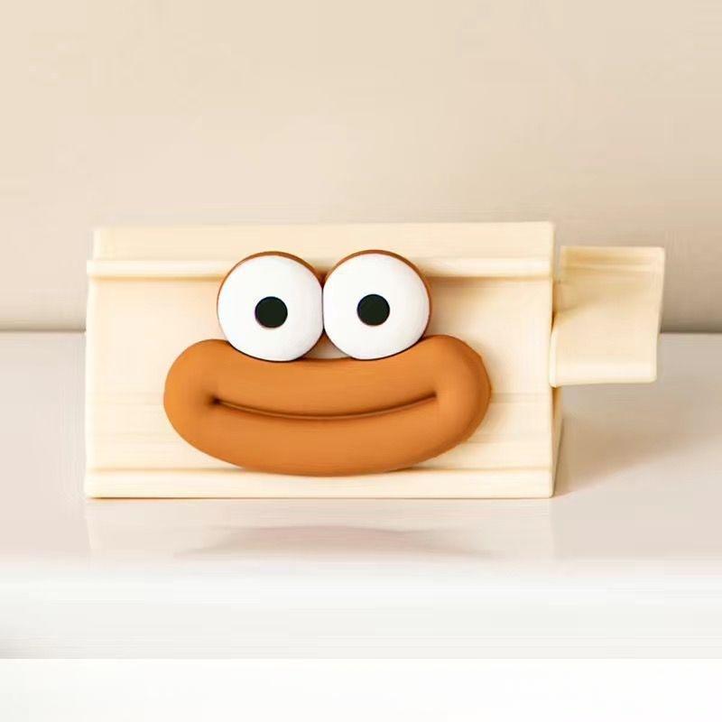 

Cute Big Mouth Smiling Face Toothpaste Dispenser. One-touch squeeze, hygienic for adults & kids. Compact, portable for travel. белый