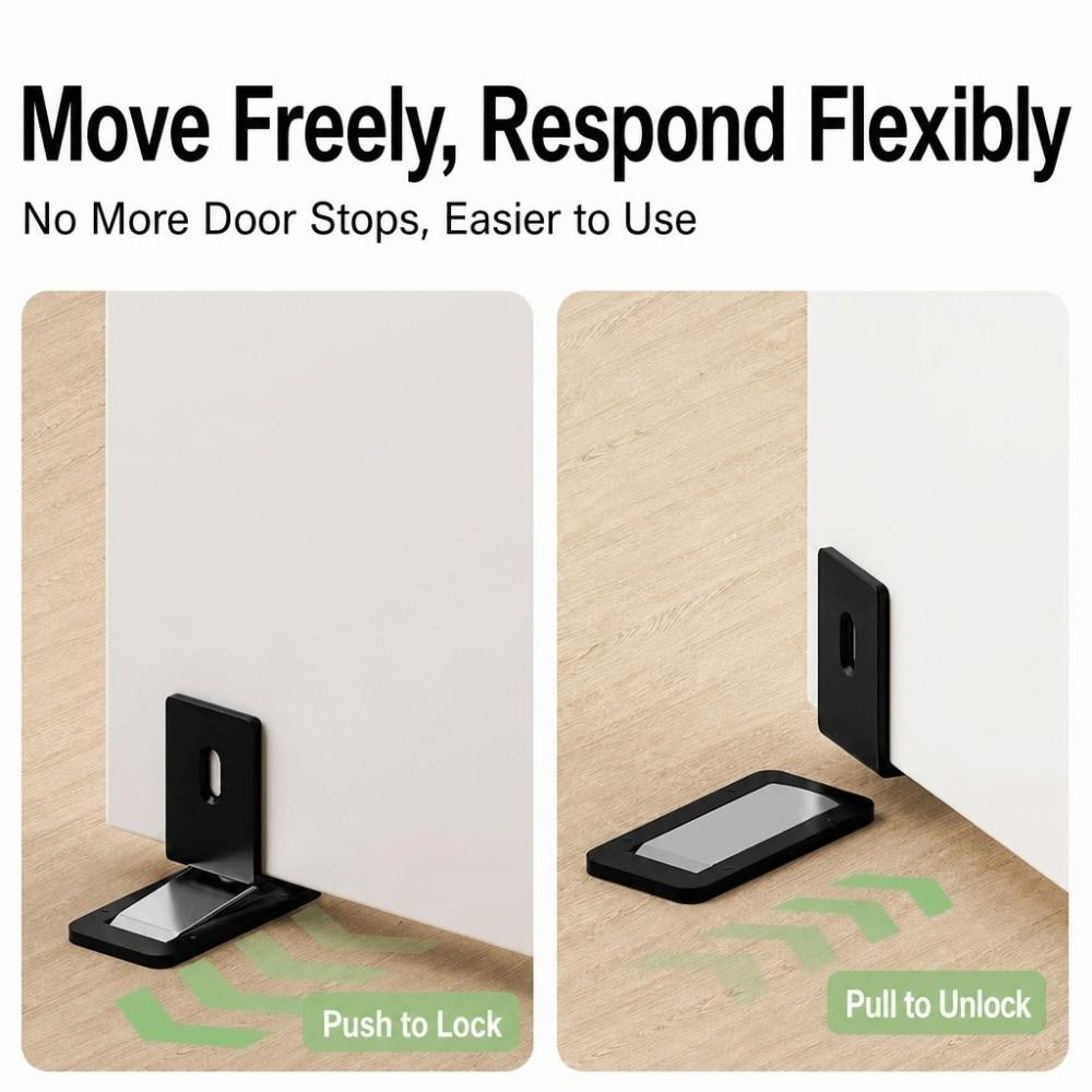 Non-Punch Magnetic Door Stopper Invisible Anti-collision Door Holders Hidden Doorstop Home