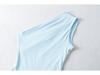 2025 European & American One-Shoulder Ruched Bodysuit: Sexy, Slim Fit Summer Top