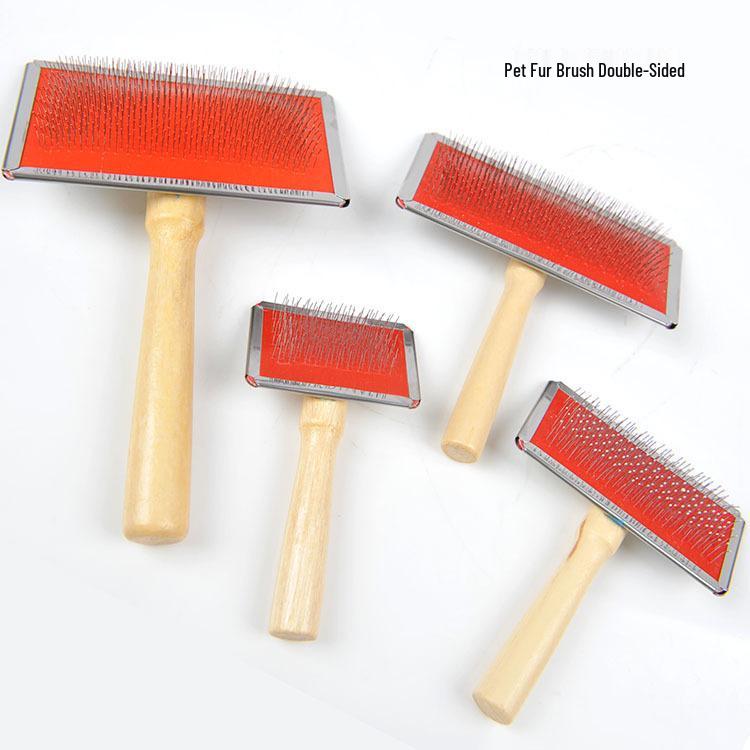 Pet De-shedding & Detangling Brush for Cats and Dogs - Grooming, Cleaning, and Massage Comb