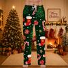 Men's Christmas Print Pajama Pants for and Sleep