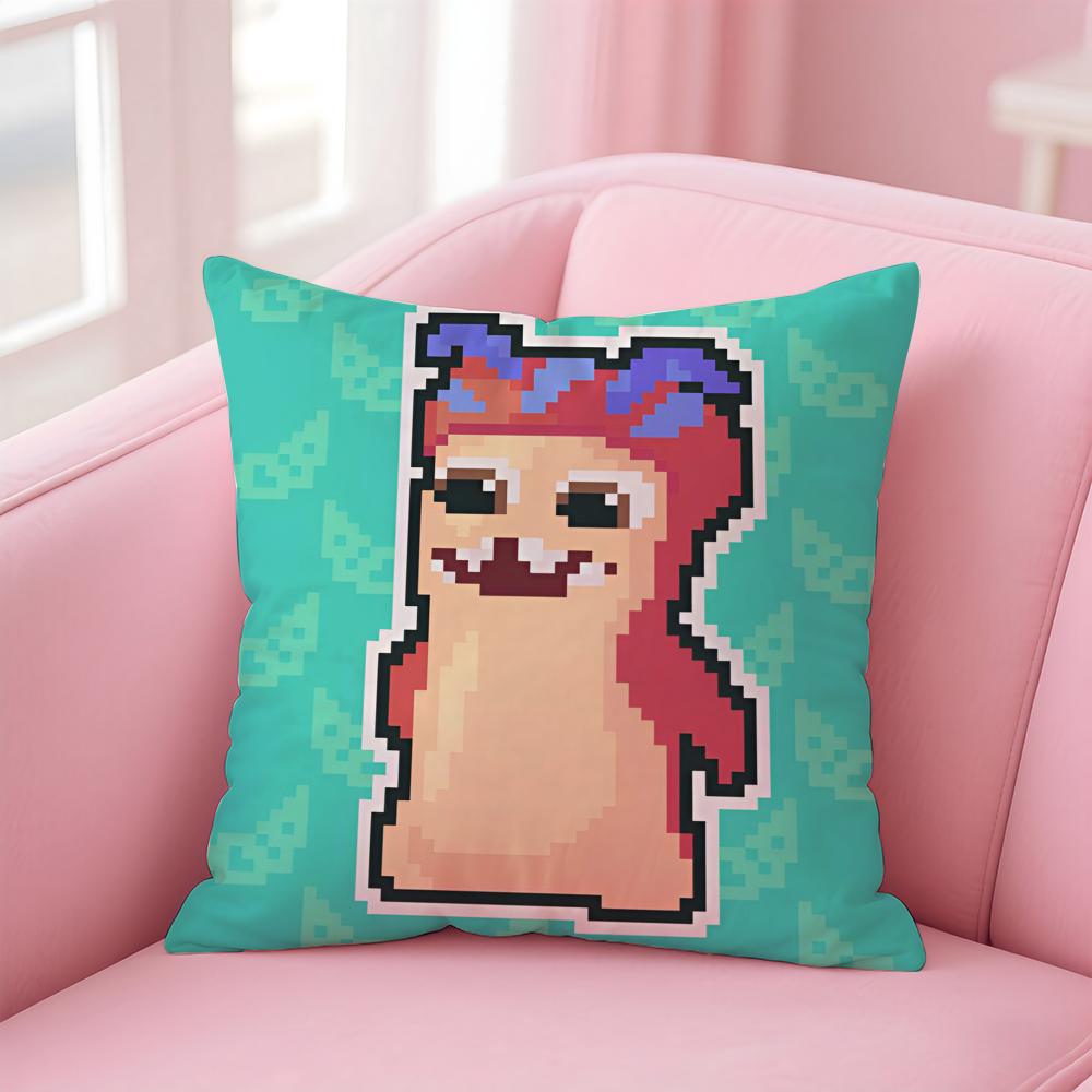 Classic Anime SSlugterra Cushion Cover Pillowcase Short Plush Invisible zipper Room Sofa Cushion Cover
