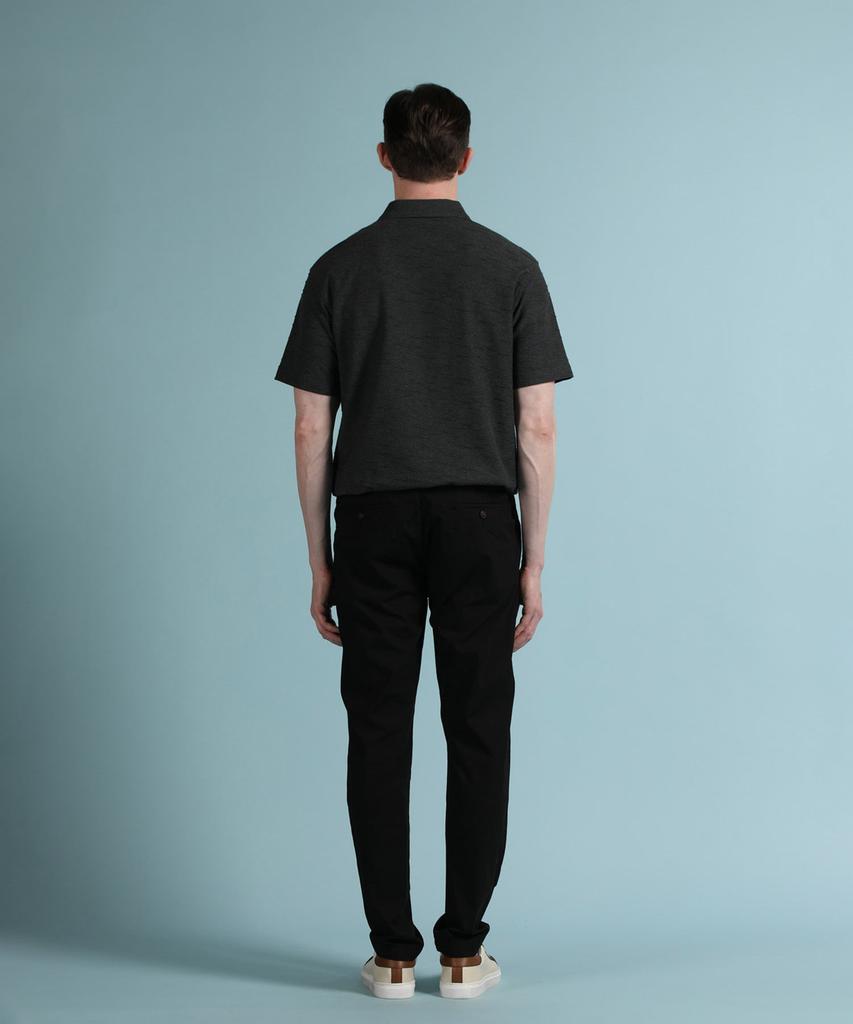 PANICALE Charcoal Texture Polo Shirt