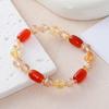 Natural Citrine Agate Bracelet Fashion Women Daily Jewelry Lucky Gift