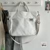 Original Handmade Thickened Artistic Canvas Tote Bag - Versatile Crossbody/Shoulder Carry for Students