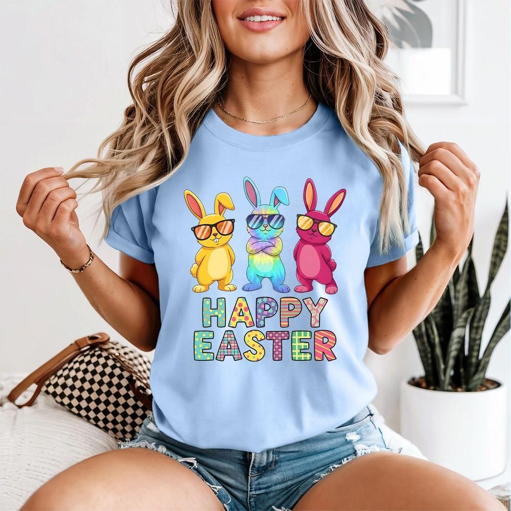 Funny Easter Bunny Cool Bunnies Happy Easter Unisexs Tshirt 2XL