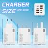 240W GaN USB C Charger 8 in 1 Fast Charging Phone Charger Power Adapter For iPhone Samsung Xiaomi Type C EU/US Plug Wall Charger 4