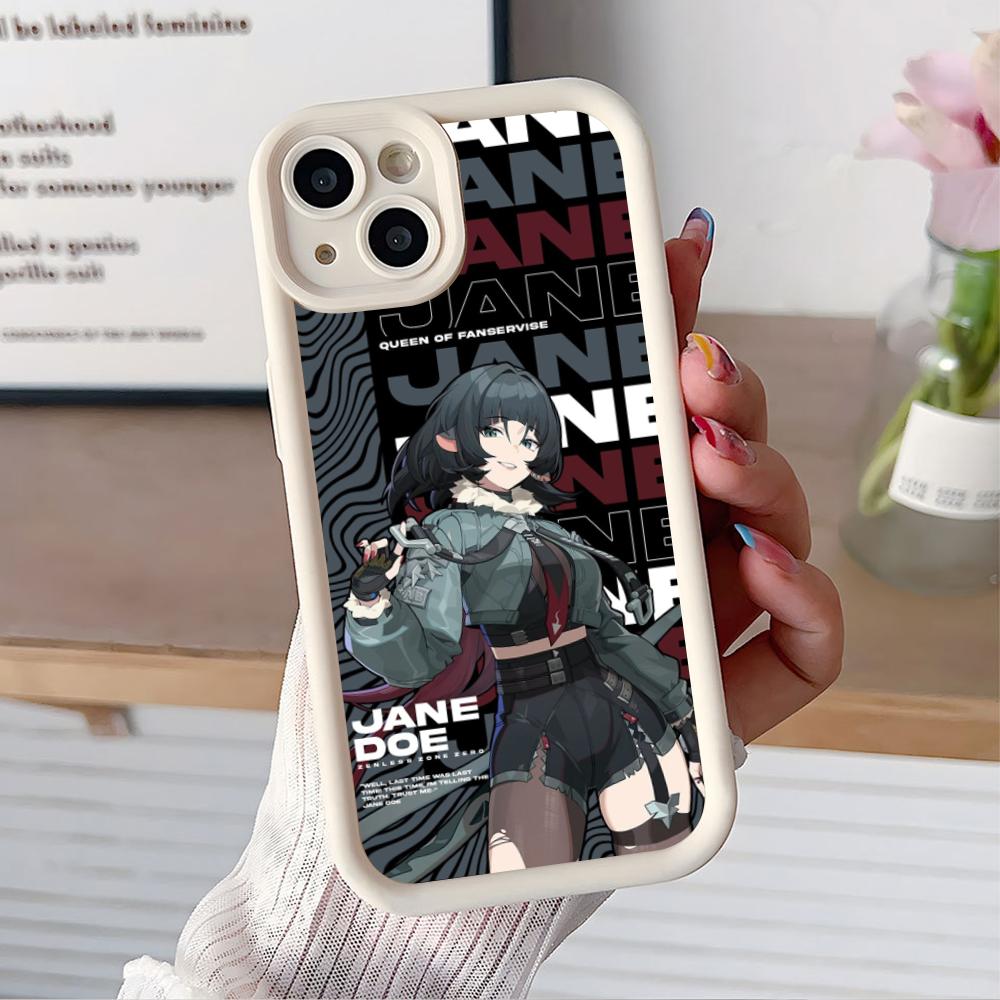 

Zenless Zone Zero Jane Doe Phone Case for iPhone 17 16 15 14 13 12 11 Air Pro Max Plus Thicken TPU Colorful Cover Cover Pretty iPhone 15 Pro Max