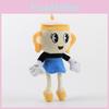 Adorável 9 Polegadas Jogo Cuphead Sra. Figura de Pelúcia Cálice Boneca Macia Recheada Para Presente de Crianças