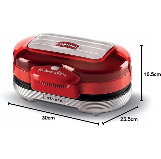 Контактный гриль Ariete Party Time Hamburger & Panini rot (205/00)