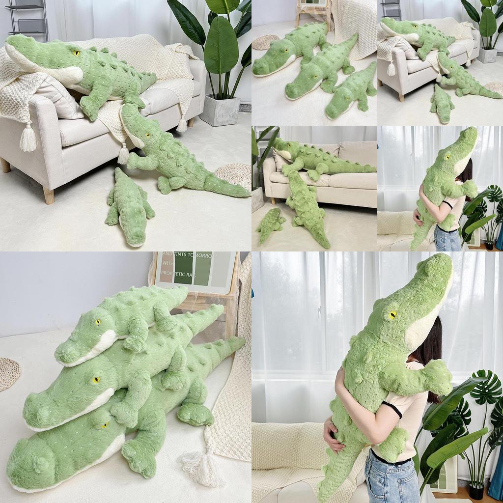 Crocodile Plush Toy Giant Pillow With Pp Cotton Filling For Kids Sleep And Play