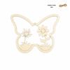 Handmade Wooden Butterfly Flower DIY Kit - Creative Hanging Ornament & Hand-painted Blank Pendant