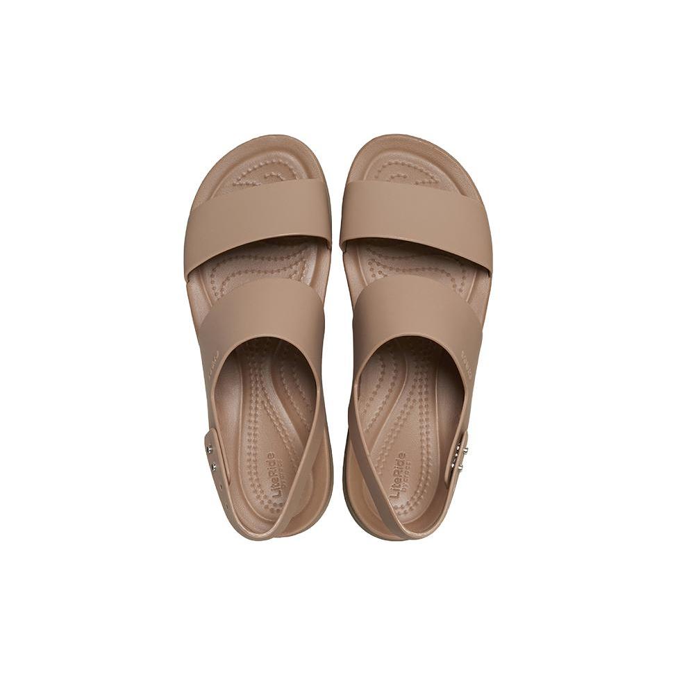 Crocs Fashion One Strap Sandals Women's Light Khaki 206453-2EL