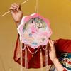 Handmade Handheld Rabbit Lantern Chinese Style DIY Material Bag  Dancing Props