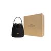 Coach Dempsey 15 Letter Logo Drawstring Bucket Bag Women Bags Black CN683-IMBLK