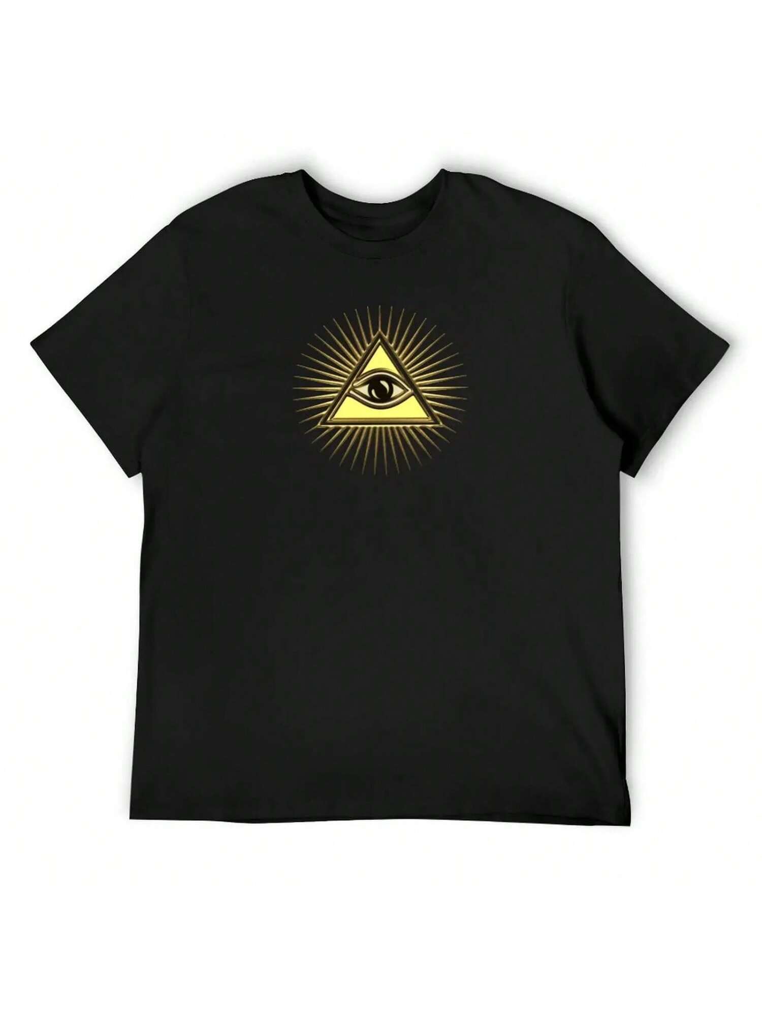 All Seeing Eye, Eye Of Providence, Triangle, Pyramid, Symbol Omniscience T-Shirt Gifts For Boyfriend unisexs Clothing S разноцветный