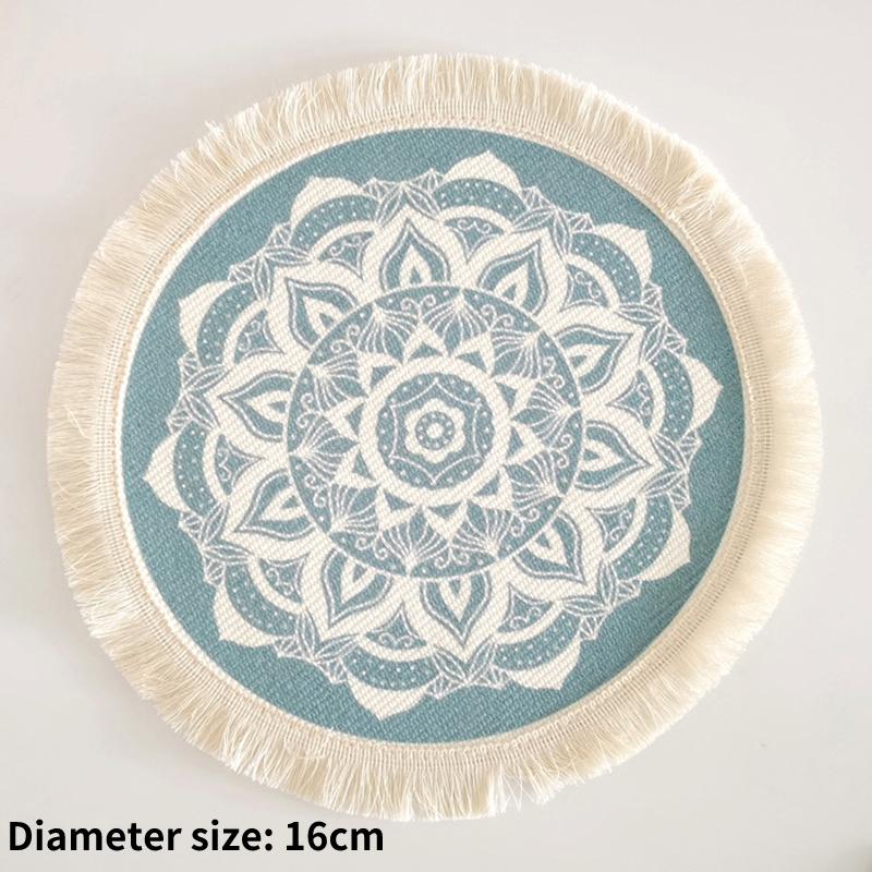 New Dinning Lace Table Cover Embroidered Table Cloth Elegant Round Tablecloth Coffee Coasters Napkin Party Wedding Decoration