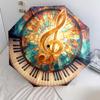 1 PC Automatic Folding Umbrella - Musical symbols Pattern, Portable & Foldable Design with 8 Ribs, Christmas Birthday Gifts
