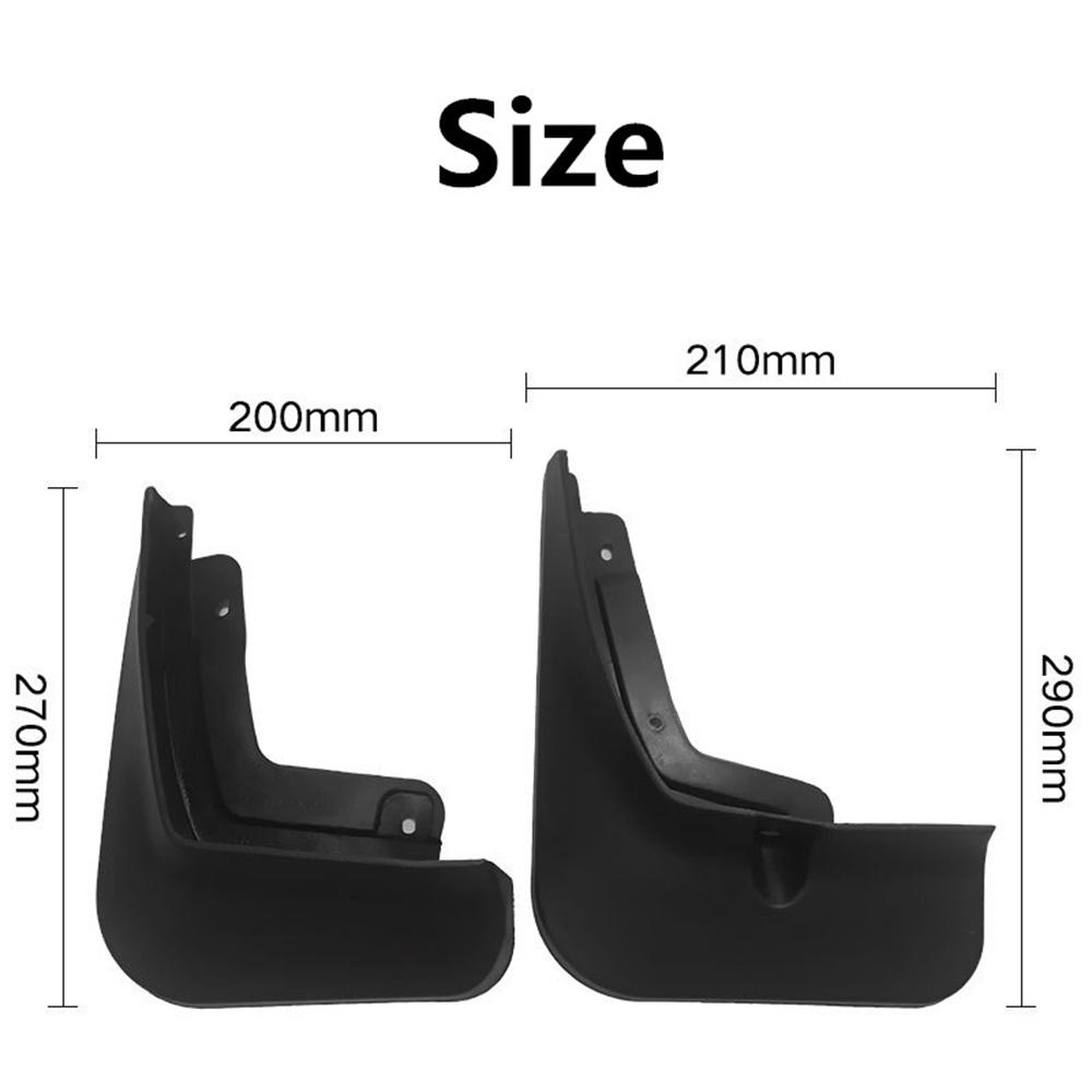 4PCS New Car Mud Flaps Splash Guards Fender Mudflaps For CHERY TIGGO 8 2018-2020