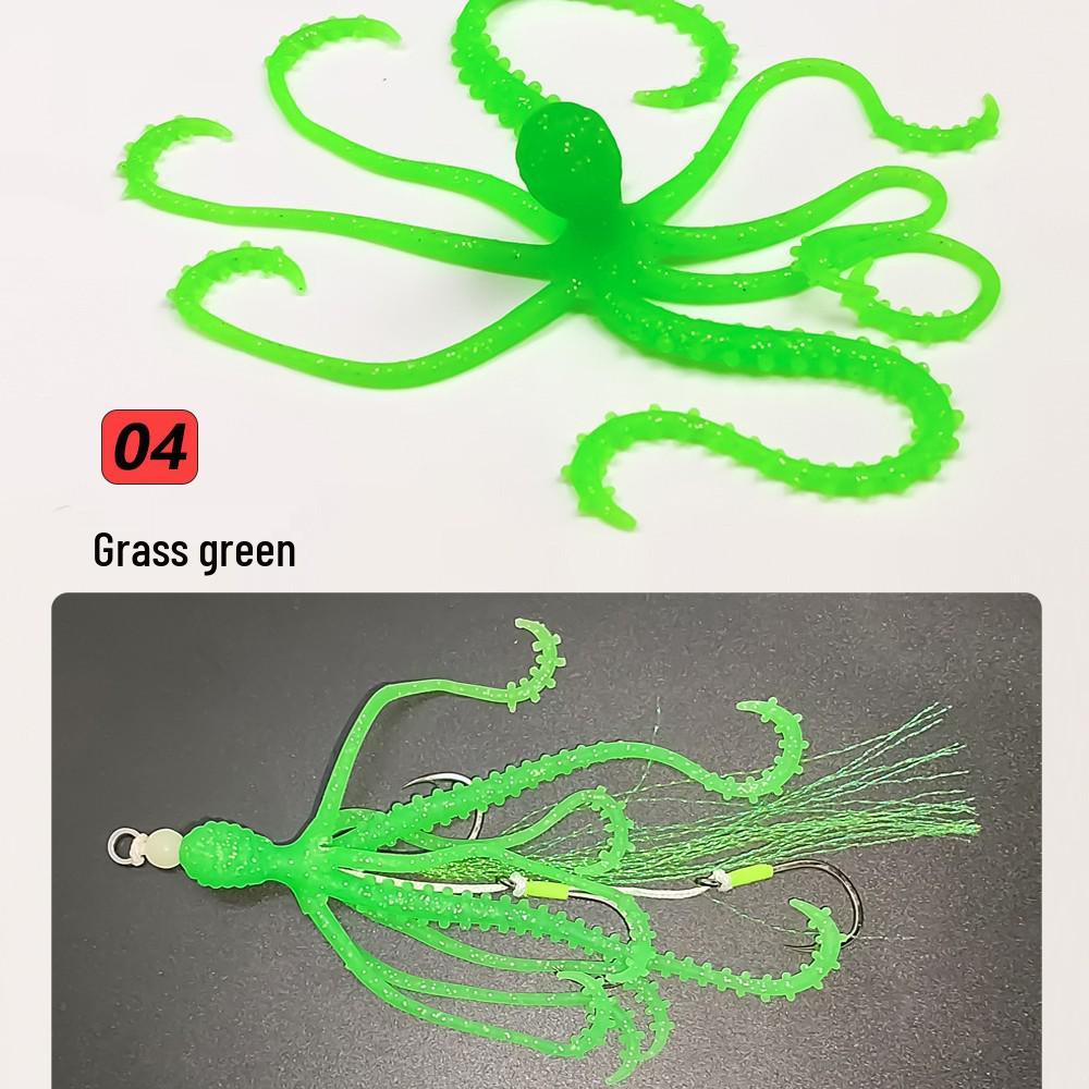 Bionic Squid Octopus Fishing Lures: Soft Tai Rubber Hooks for Sea and Boat Fishing