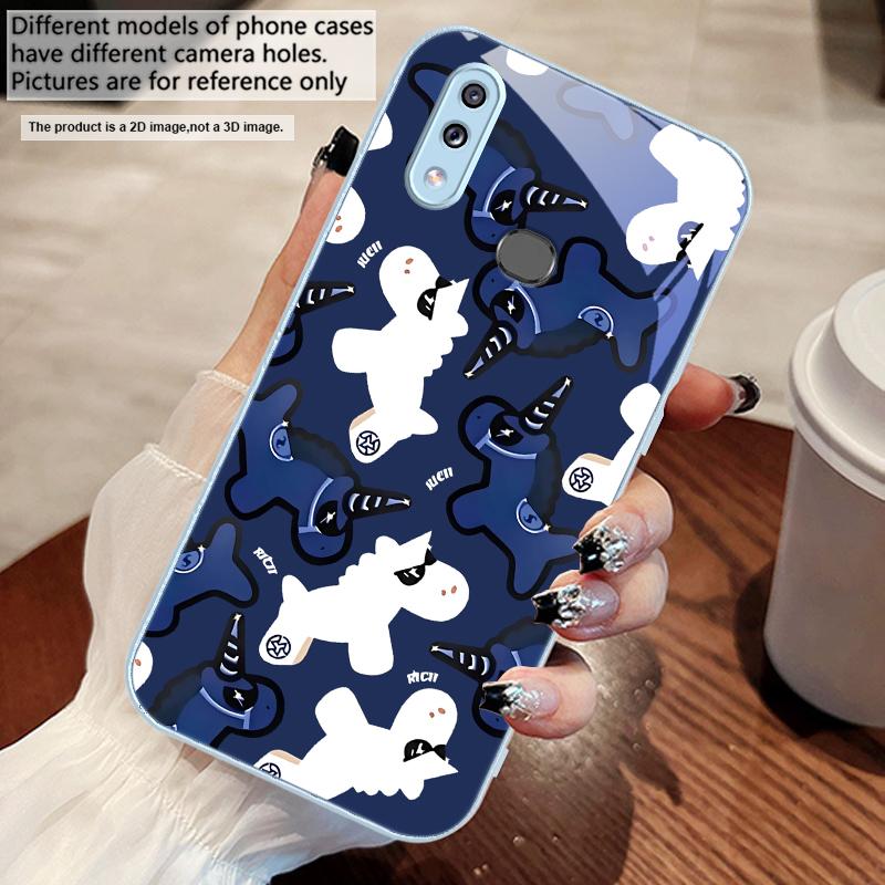 Unicorn cartoon wallpaper For Samsung M02 12 Note 8 9 10 20 A 01 A02 A03 Core 04 05 06 10 12 13 14 15 A16 glass Ultra phone case