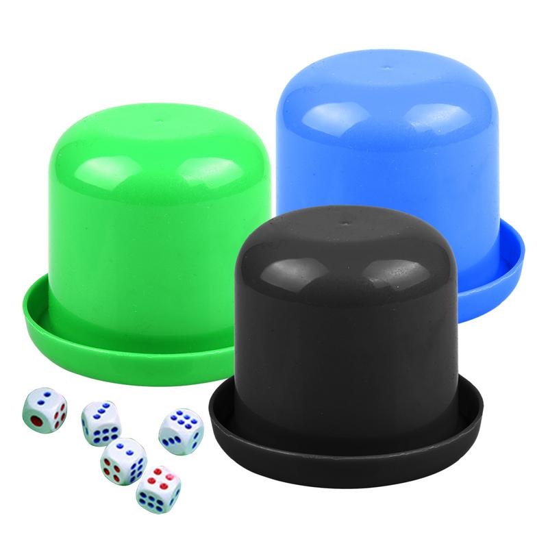 Gaming Würfelset Sieb Schüttelbecher Tischspiel Spielzeug Würfel- und Becherset Bar Party Würfel Schüttelbecher Set