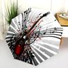 1PC electric guitar Umbrella Portable Folding Umbrella Iron Frame Hole Bone Structure Outdoor Home Umbrella A15