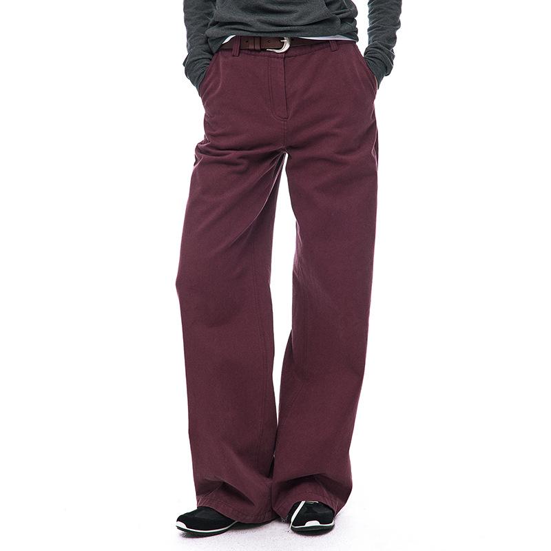 100% Cotton High-Waisted Washed Casual Pants - Spring 2026 Fashion Versatile Long Loose-Fit 1