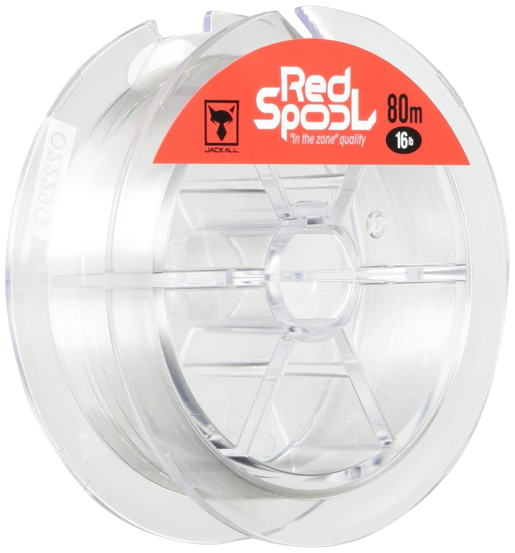

JACKALL Fluoroline красная шпуля 80м 16lb