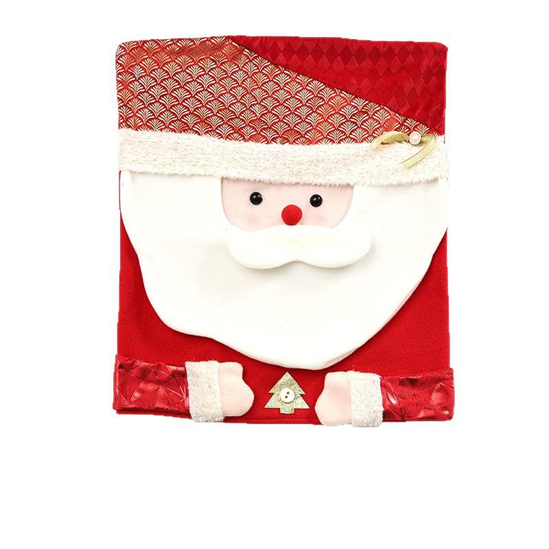 Santa Claus Red Chair Covers for Christmas Dining Room