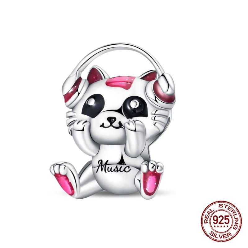 Originale Eulenperlen, 100 % Kupfer, Glückskatzen-Elefanten-Anhänger, passend für Originalarmbänder, DIY-Schmuckherstellung, Geschenk für Frauen