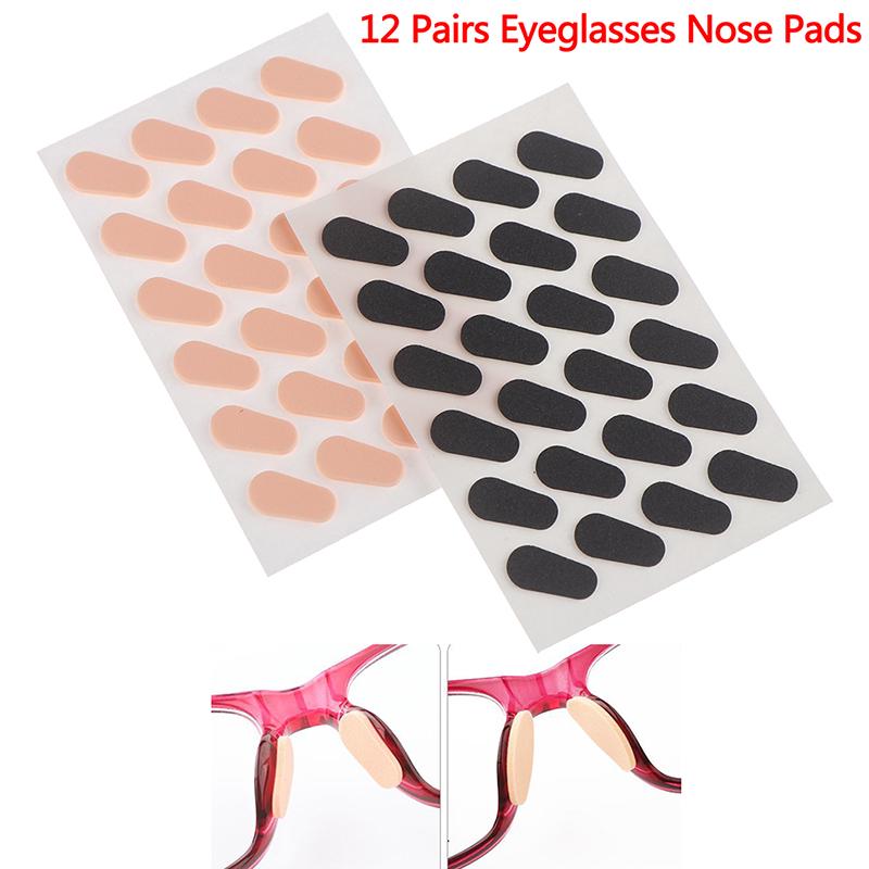 12Pairs Eye Adhesive Soft Comfort Foam Nose Pads Anti-Slip Eyeglass Nose Pads