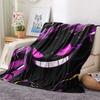 Gengar  Print Flannel Blanket, High Quality Comfortable for All Seasons, Home Decor, Warmth and Comfort