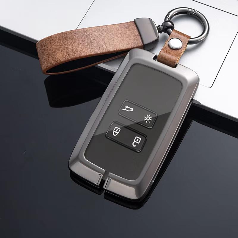 Car Key Case Cover For Renault Koleos Kadjar Captur Megane Talisman Espace Clio Zoe Scenic 4 Arkana Dacia Sandero Auto Key Bag
