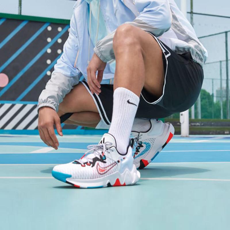Nike Giannis Immortality EP Force Field Unisex Sneakers White Black Turquoise-Blue DH4528-100