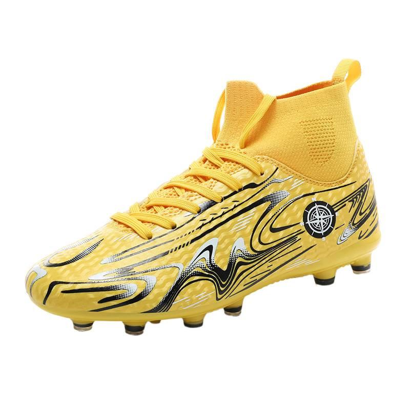 Factory High Top Long Nails Short Broken Nails Football Shoes Primary and Secondary School Students Leather Training Shoes Youth Sports Shoes