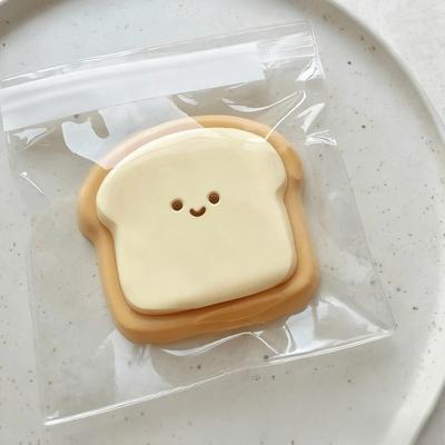 1ks Smajlík Toast Squishy Hračka na odbourání stresu Měkký Chléb Pomalá reakce Stlačitelná Proti stresu Roztomilá Fidget Decompresní hračka