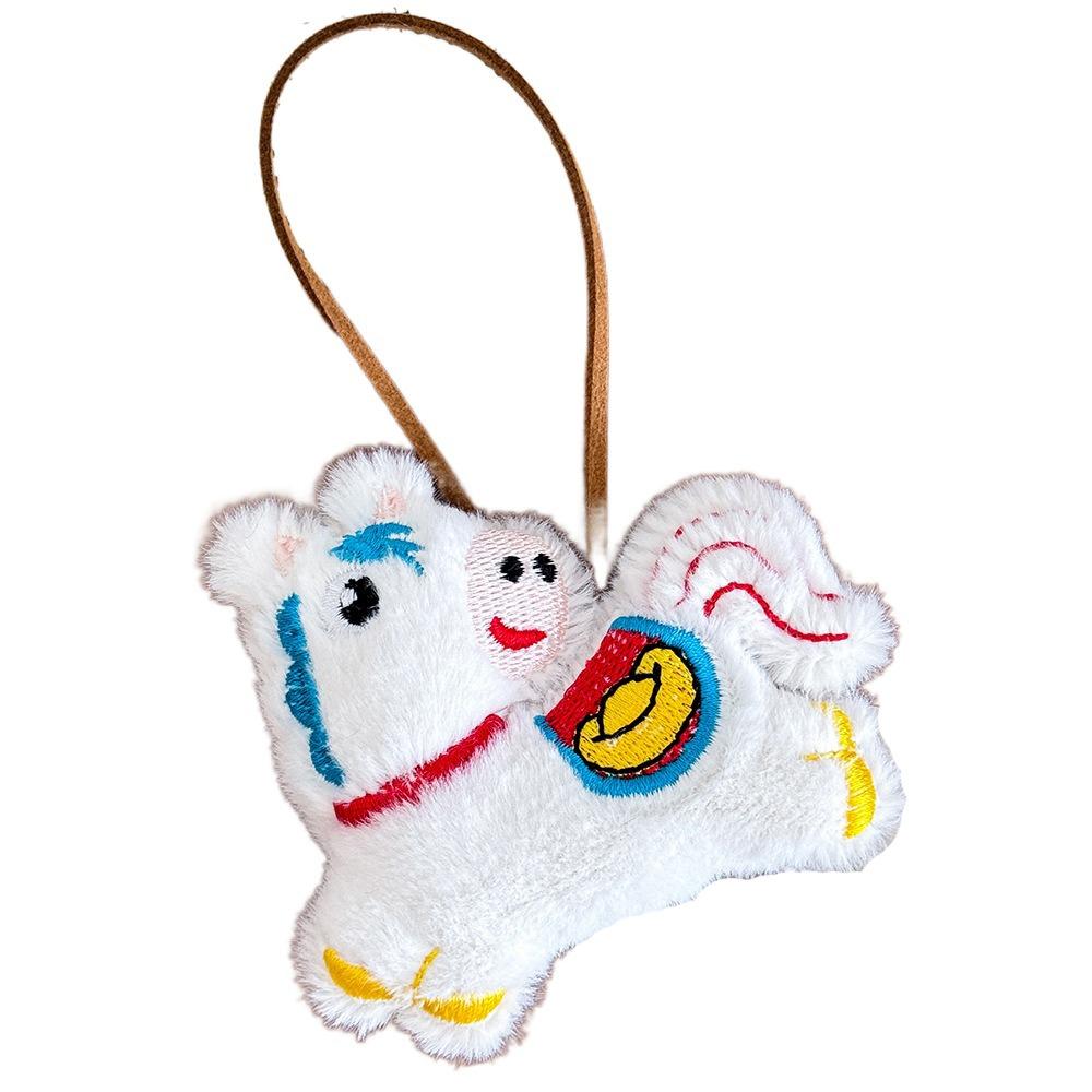 Cartoon Pony Dolls Good Luck Plush Horse Keychain Ins Horse Year Pendant  New Year Gift