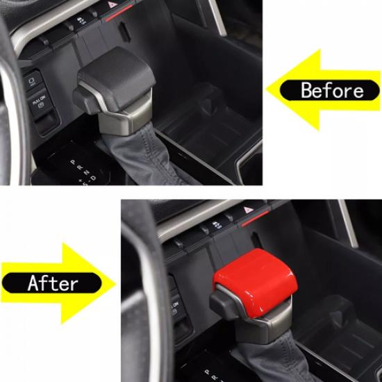 Fit For 4Runner 2025+ Center Console Gear Shift Knob Head Decor Cover Trim Red