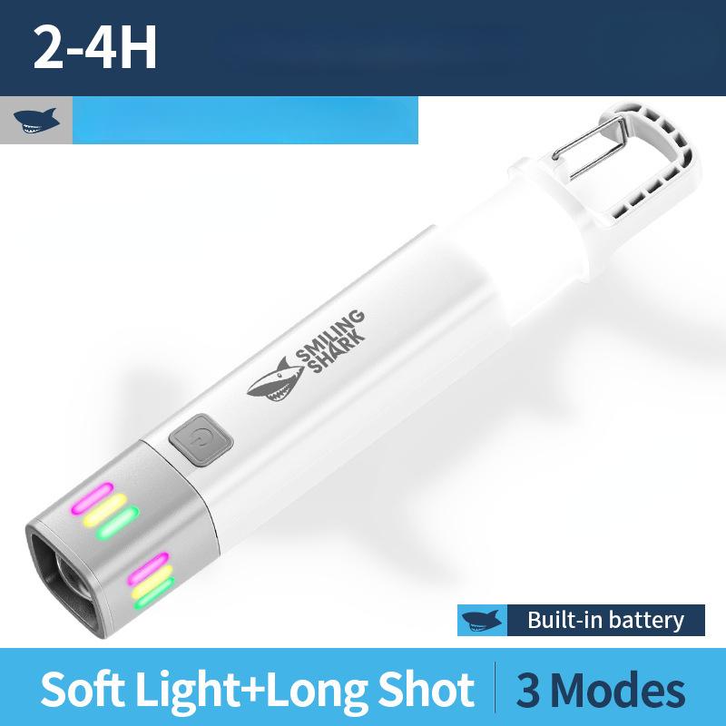 

Зовнішній ліхтарик Потужне світло Змінний фокус із прожекторами бічних вогнів Міні-ліхтарик Лампа високої яскравості білий