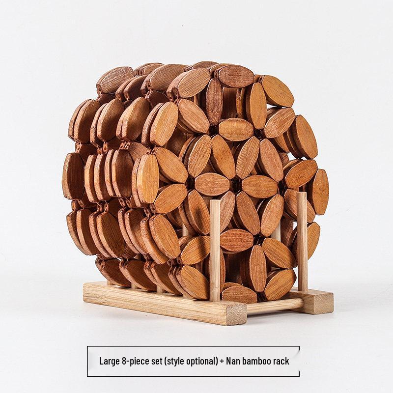 Yuzhuxun Bamboo Heat Insulation Mat Set