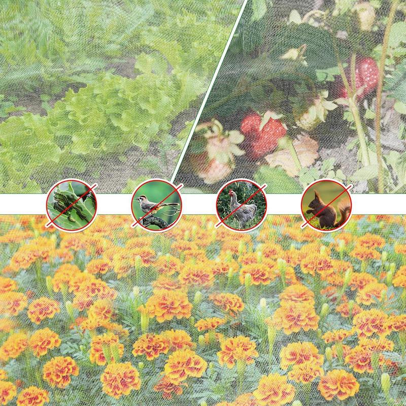 Garden Plant Protection Netting Breathable Barrier Screen for Greenhouse Keep Birds Away Flower Healthy Harvest Growing Fruit