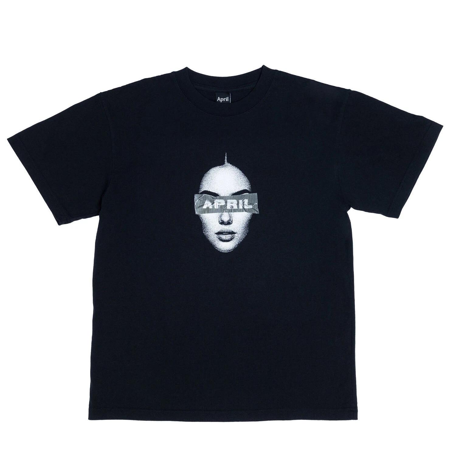 

April Skateboard T-Shirt Duct Black 3XL