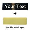 60X20 70x20 70x25mm Broches Personalizáveis Alfinete Texto Gravado Personalizado Logotipo Placa de Identificação de Negócios Etiqueta de Metal Crachás com Nome Personalizados