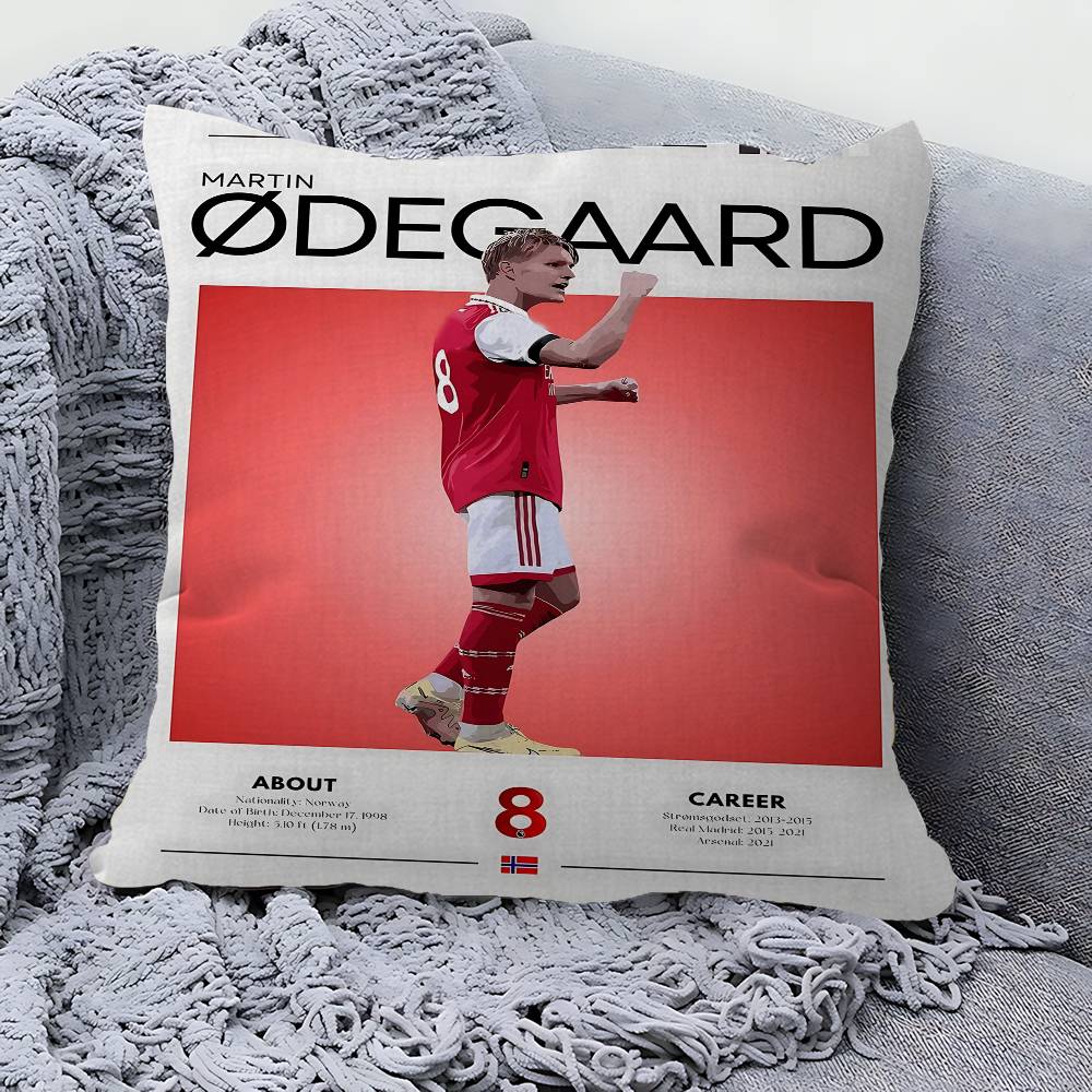 Federa Cuscino Giocatore di Calcio Copricuscino Divano Decorazione Stanza Casa Regalo per Bambini